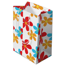 Sacola Para Presentes Média Coloridos Visitas em Branco