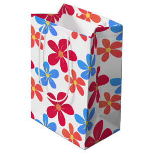 Sacola Para Presentes Média Coloridos Visitas em Branco