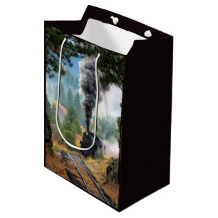 Sacola Para Presentes Média Comboio 19
