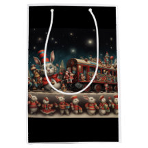 Comboio 2 de balas de natal branco