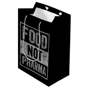 Sacola Para Presentes Média Comida Não Nutrição Orgânica Natural Por Farma