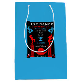 Sacola Para Presentes Média Competição de dança de linha americana
