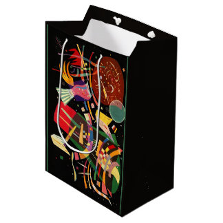 Sacola Para Presentes Média Composição X Abstração Biomorfa - Kandinsky