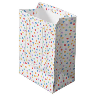 Sacola Para Presentes Média Confetti Bright (Pontos)