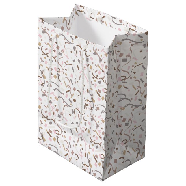 Sacola Para Presentes Média Confetti Chic (Surpresa) (Frente inclinada)