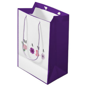 Sacola Para Presentes Média Conjunto de Porta-Copos Floral MAMA – Presente do