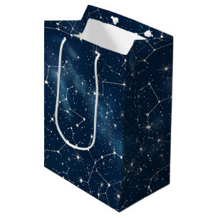 Sacola Para Presentes Média Constelação Celestial - Noite Estelar (4)