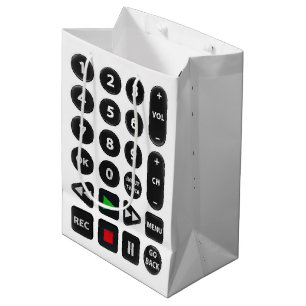 Sacola Para Presentes Média Controle Remoto de TV Dia dos Pais