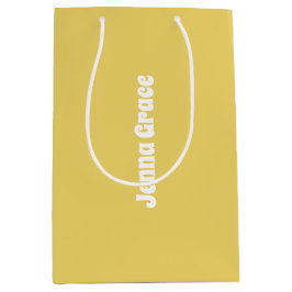 Sacola Para Presentes Média Cor da Tendência - Saco do Presente com Nome Médio