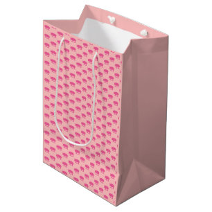 Sacola Para Presentes Média Cor de rosa