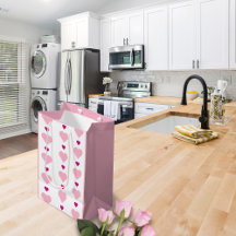 Cor de rosa e branco simétrico, com coração