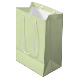 Sacola Para Presentes Média Cor do Vazio Sólido Verde Cheia