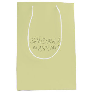 Sacola Para Presentes Média Cor personalizada pastel personalizada nome minima