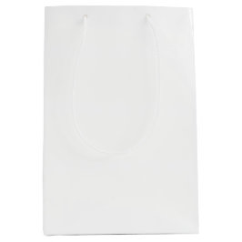 Sacola Para Presentes Média Cor Sólida Branca do Fantasma