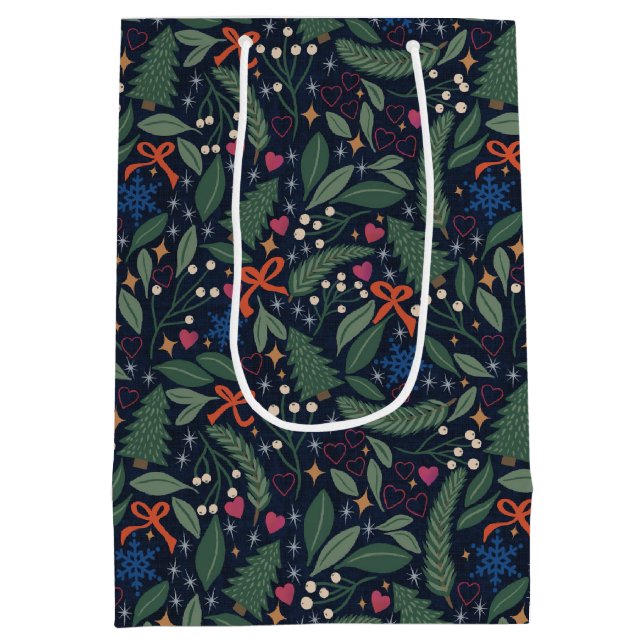 Sacola Para Presentes Média Coração da Floresta - Saco do Presente (Verso)