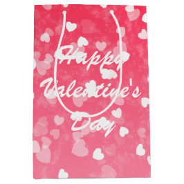 Sacola Para Presentes Média Corações e Amor do namorados