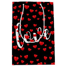 Corações Vermelhos e Amor a Preto