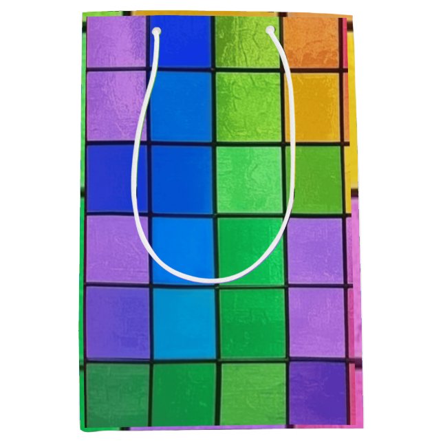 SACOLA PARA PRESENTES MÉDIA CORES (Frente)