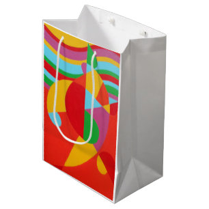 Sacola Para Presentes Média Cores Bonitas e Vibrantes!