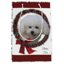 Coroa de Natal de Bichon Frise