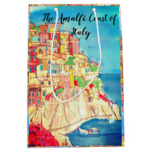 Costa de Amalfi, Itália, Gift Bag, por Artista