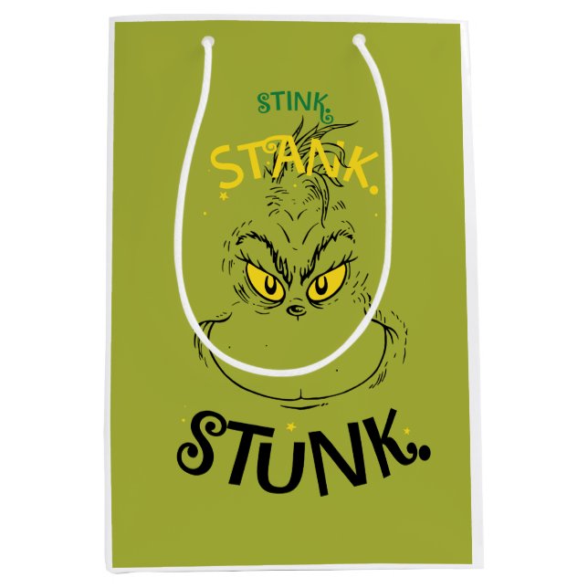 Sacola Para Presentes Média Cota do Stank Stunk Mister Grcript (Frente)
