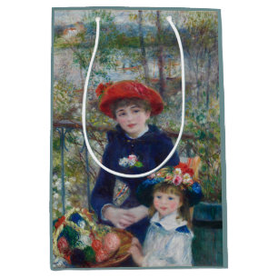 Sacola Para Presentes Média Cottagecore Jardim Paisagem Irmãs Renoir