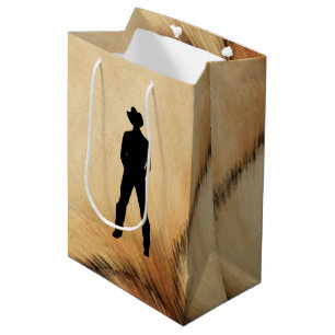Sacola Para Presentes Média Cowboy
