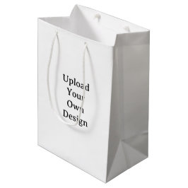 Sacola Para Presentes Média Crie seu próprio simples personalizado 7”x4.5”x10”