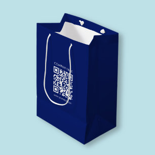 Sacola Para Presentes Média Crie um código QR instantaneamente Design simple