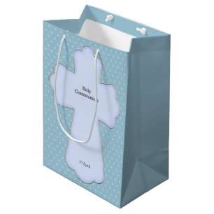 Sacola Para Presentes Média Cristo de cruz * escolha a cor de fundo