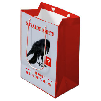 Sacola Para Presentes Média Crow Business Intelligence Analyst