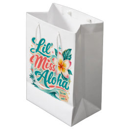 Sacola Para Presentes Média Cultura do Havaí - Lil Miss Aloha