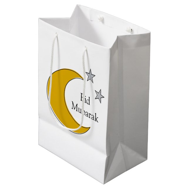 Sacola Para Presentes Média Customizable Eid Gift Bag (Frente inclinada)