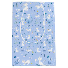 Sacola Para Presentes Média Cute cats 