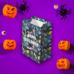Sacola Para Presentes Média Cute Halloween personalizável