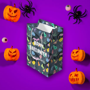 Sacola Para Presentes Média Cute Halloween personalizável