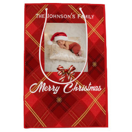 Sacola Para Presentes Média Cute Little Elves - Personalized Christmas 