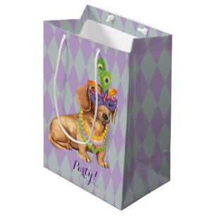 Sacola Para Presentes Média Dachshund do carnaval