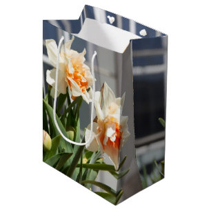 Sacola Para Presentes Média Daffodils fodils fodils primavera