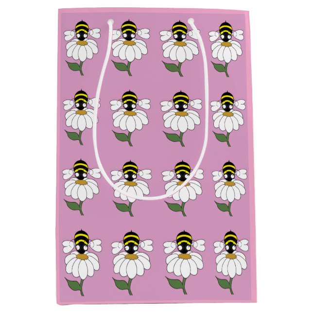 Sacola Para Presentes Média Daisy Gift Bag (Frente)