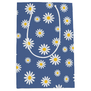 Sacola Para Presentes Média Daisy Meadows Blue
