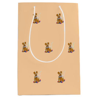 Sacola Para Presentes Média DE/GB Geschenktüte Hund/Gift bag dog
