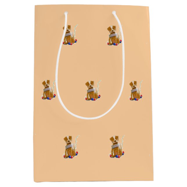 Sacola Para Presentes Média DE/GB Geschenktüte Hund/Gift bag dog (Frente)