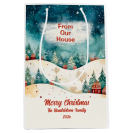 Sacola Para Presentes Média De Nossos Natais vintages