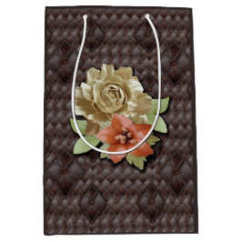 Sacola Para Presentes Média Decor Acadêmico do Couro 3D