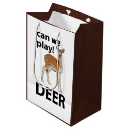 Sacola Para Presentes Média Deer Podemos Jogar Cerveja