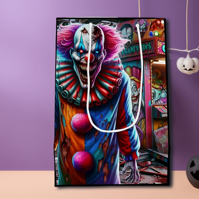 Sacola Para Presentes Média Deixe os jogos começarem | Festa de Halloween (Criador carregado)