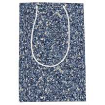 Denim Blue Glitter Birthday