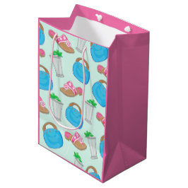Sacola Para Presentes Média Derby Mint Julep Bermuda Bag Sandals Preppy